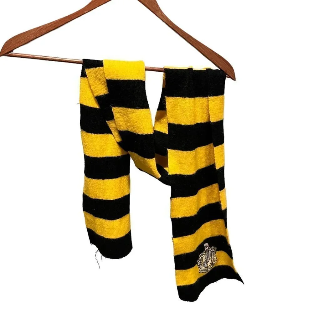 Hufflepuff Harry Potter Striped Knit Youth one size Scarf Cozy‎ core